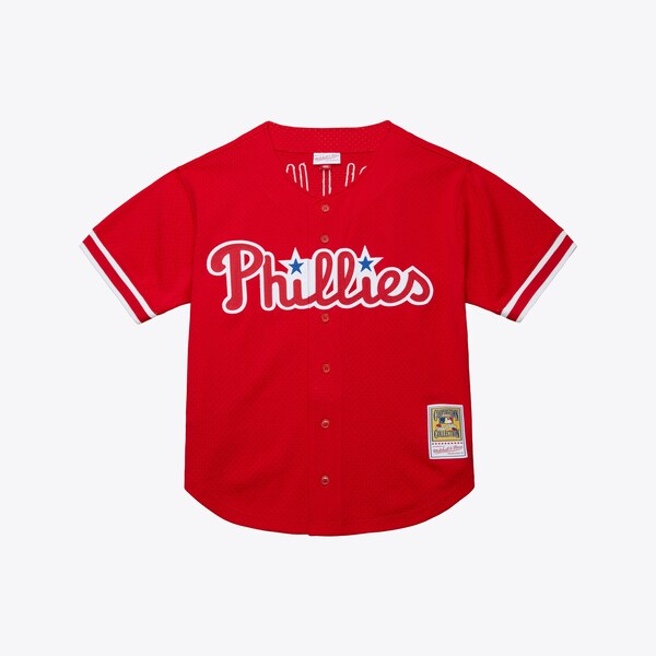Jimmy Rollins Philadelphia Phillies Red 2000 Mesh Batting Practice Jersey