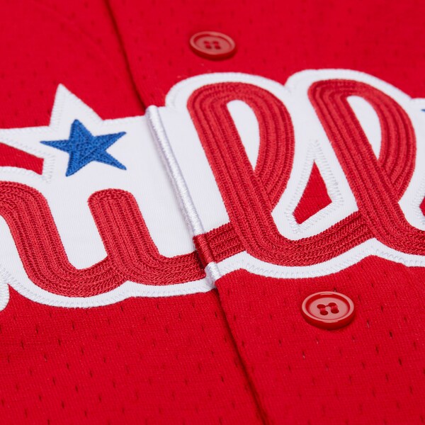 Jimmy Rollins Philadelphia Phillies Red 2000 Mesh Batting Practice Jersey