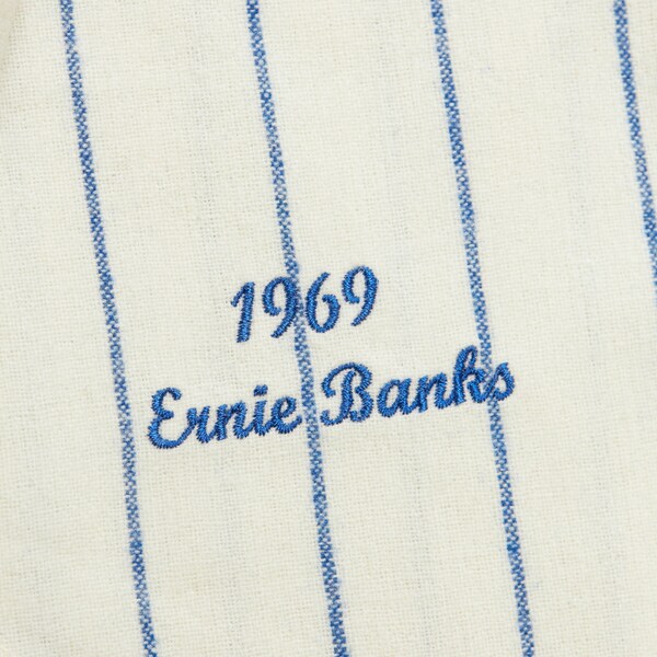 Ernie Banks Chicago Cubs 1969 Cream Authentic Jersey