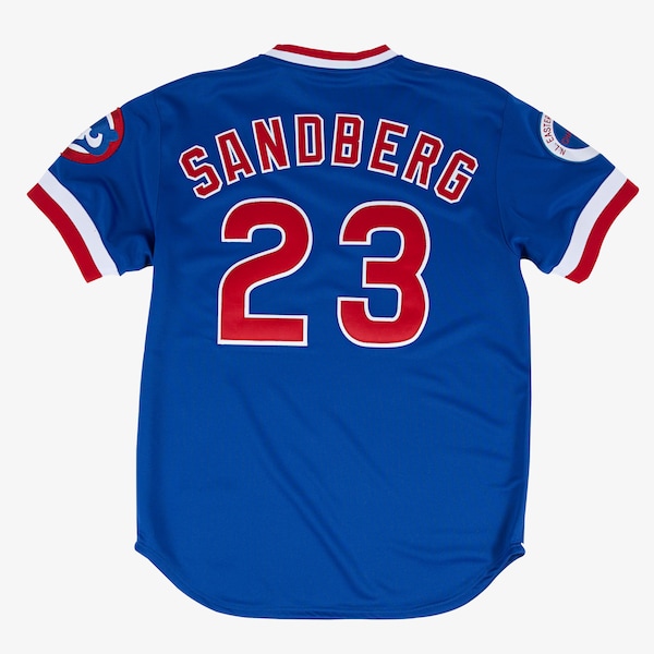 Ryne Sandberg Chicago Cubs 1984 Royal Authentic Road Jersey