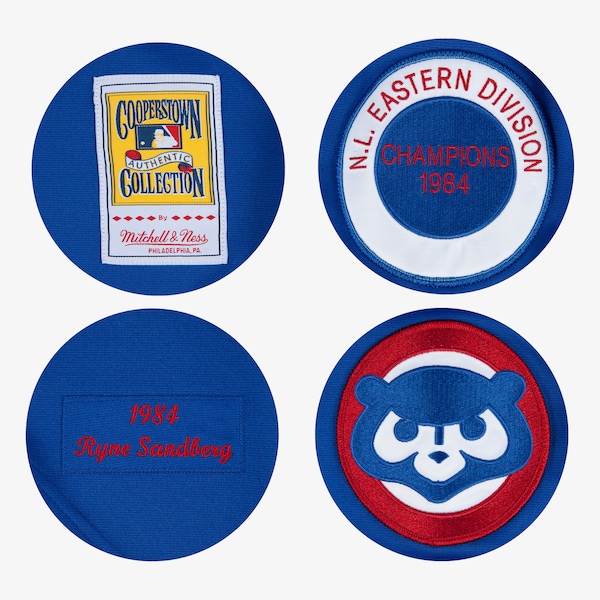 Ryne Sandberg Chicago Cubs 1984 Royal Authentic Road Jersey