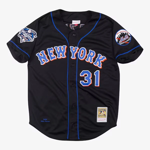 Mike Piazza New York Mets Black 2000 Authentic Player Jersey