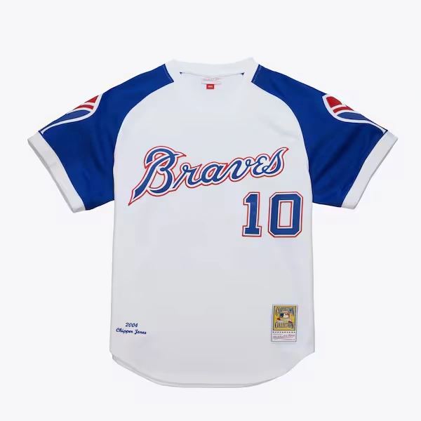 Chipper Jones Atlanta Braves White 2004 Authentic Alternate Jersey