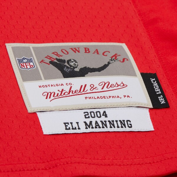 Eli Manning New York Giants Red 2004 Legacy Jersey 7 Eli Manning New York Giants Red 2004 Legacy Jersey