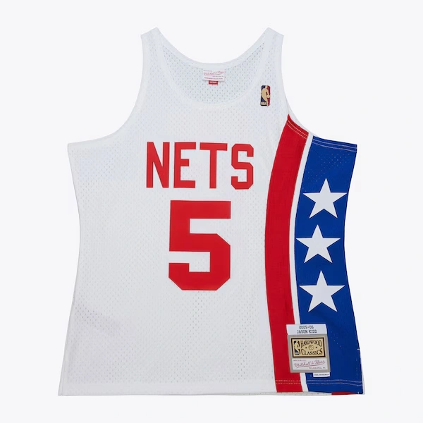 Jason Kidd New Jersey Nets 2005-06 White Swingman Jersey