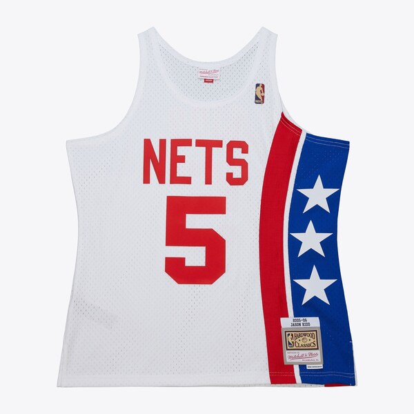 Jason Kidd New Jersey Nets 2005-06 White Swingman Jersey