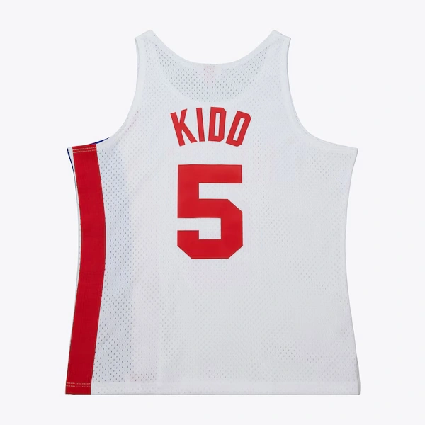 Jason Kidd New Jersey Nets 2005-06 White Swingman Jersey 3 Jason Kidd New Jersey Nets 2005-06 White Swingman Jersey