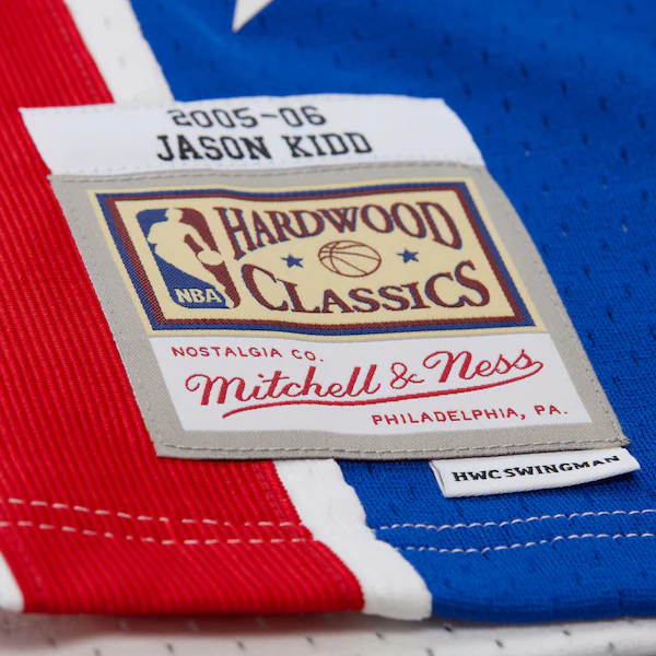 Jason Kidd New Jersey Nets 2005-06 White Swingman Jersey 7 Jason Kidd New Jersey Nets 2005-06 White Swingman Jersey