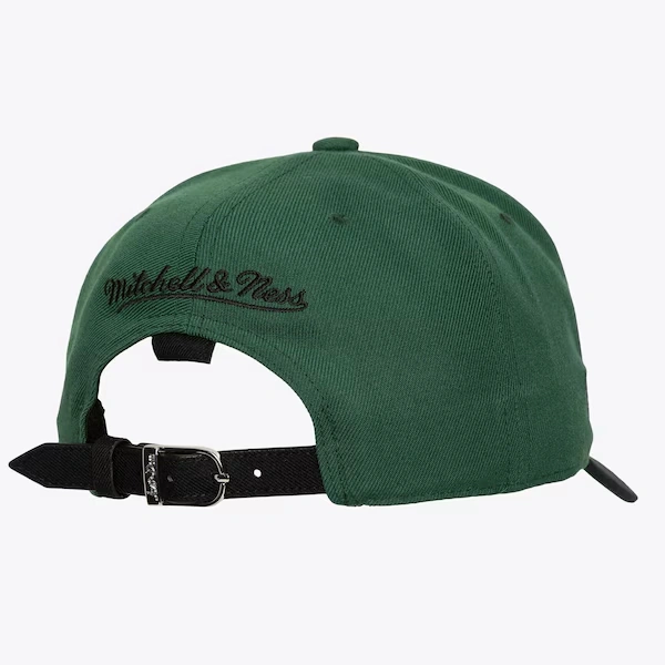 Chicago Blackhawks M&N x Just Don Green/Black Wave Script Pro Crown Strapback Hat