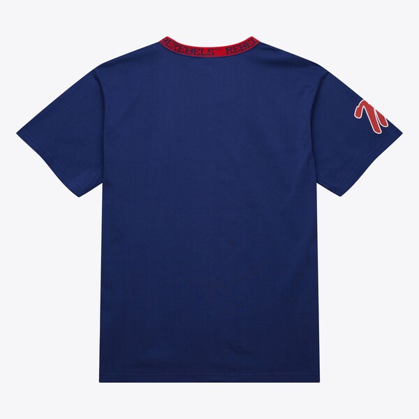 Ole Miss Rebels Navy Jacquard Ringer T-Shirt