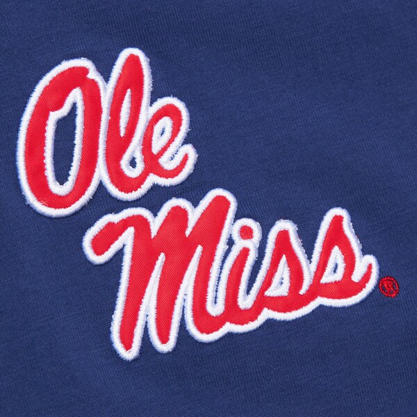 Ole Miss Rebels Navy Jacquard Ringer T-Shirt