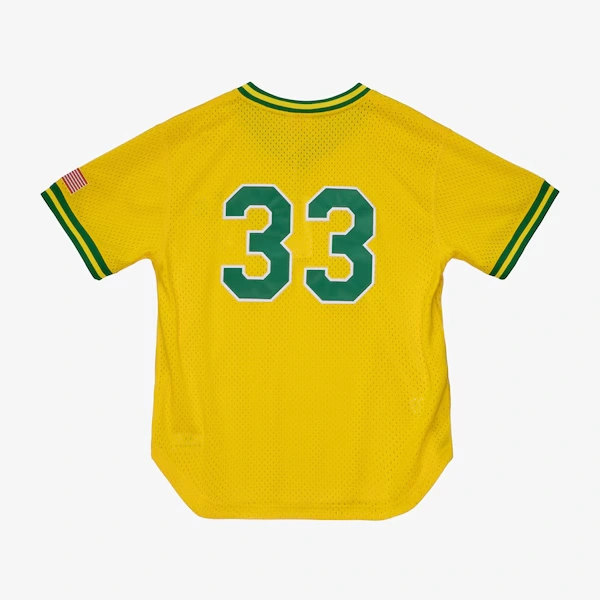 Men's Jose Canseco Athletics Gold 1990 Mesh Batting Practice Jersey 3 Men's Jose Canseco Athletics Gold 1990 Mesh Batting Practice Jersey