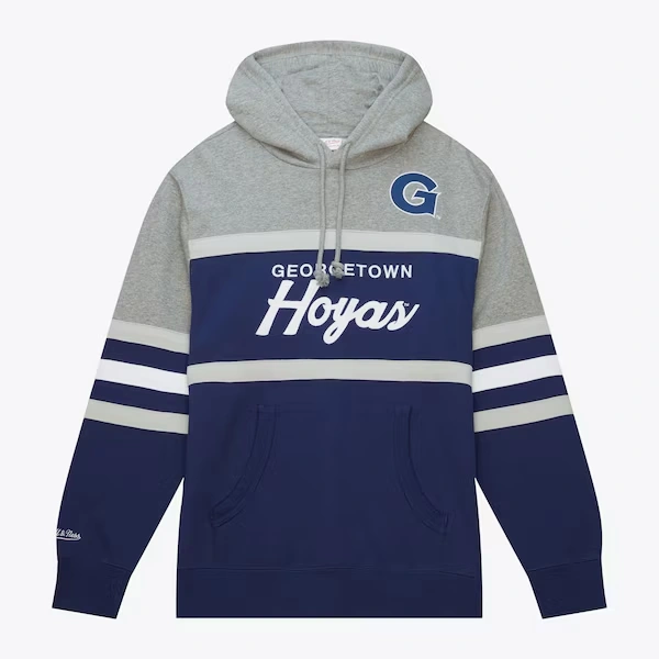 Georgetown Hoyas Navy Head Coach Pullover Hoodie