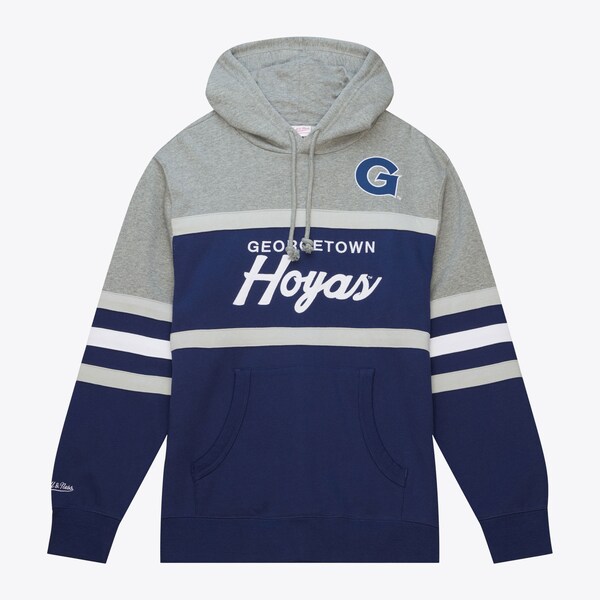 Georgetown Hoyas Navy Head Coach Pullover Hoodie