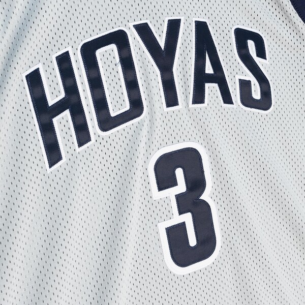 Allen Iverson Georgetown Hoyas 1995-96 Silver Authentic Jersey