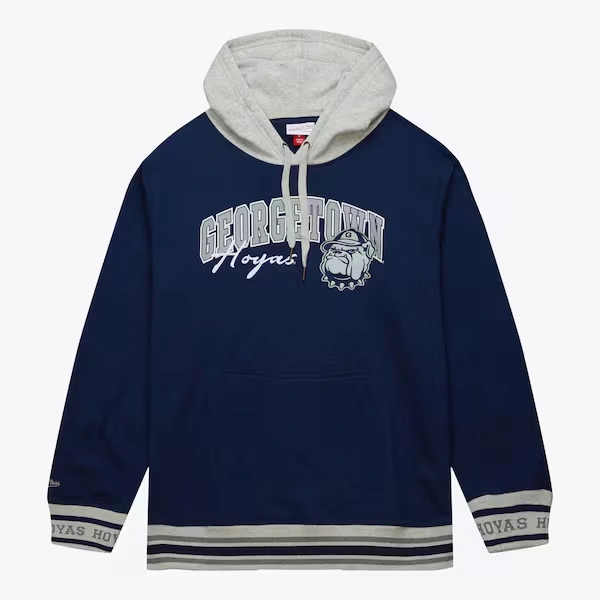Georgetown Hoyas Navy Snow Washed Fleece Pullover Hoodie
