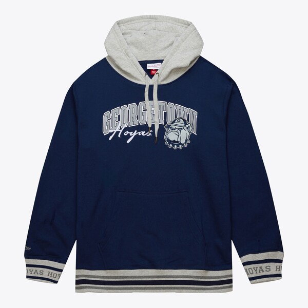 Georgetown Hoyas Navy Snow Washed Fleece Pullover Hoodie
