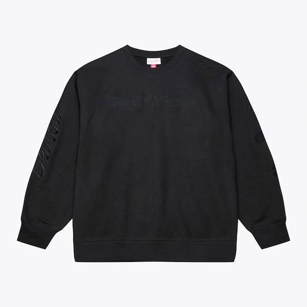 Detroit Red Wings Black Phantom Fleece Sweatshirt