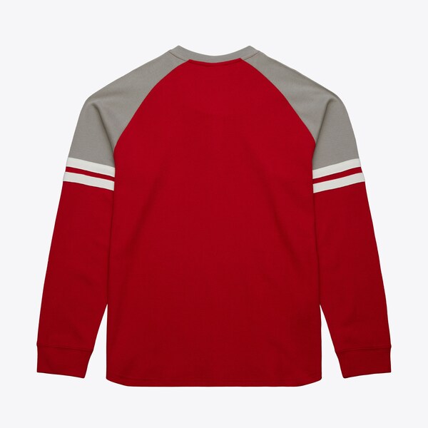 Detroit Red Wings Red Thermal Henley Top