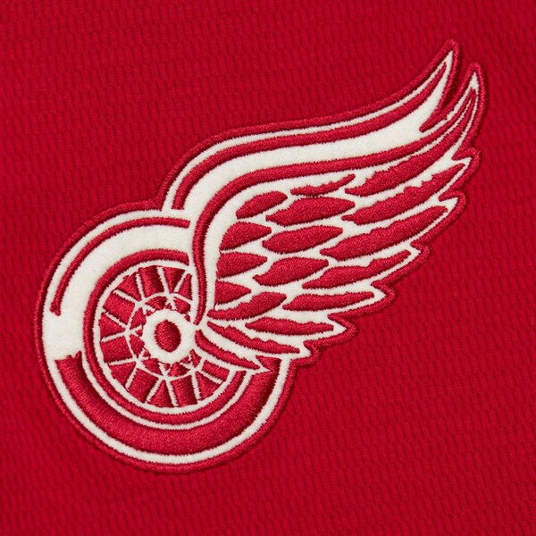 Detroit Red Wings Red Thermal Henley Top