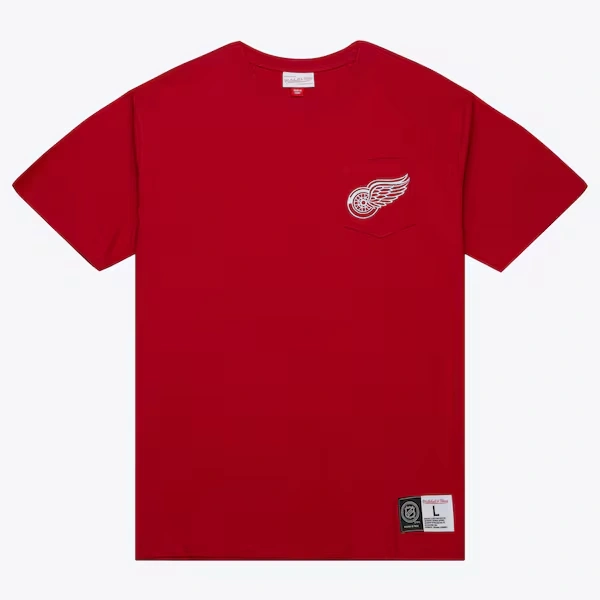 Detroit Red Wings Red Premium Pocket T-Shirt