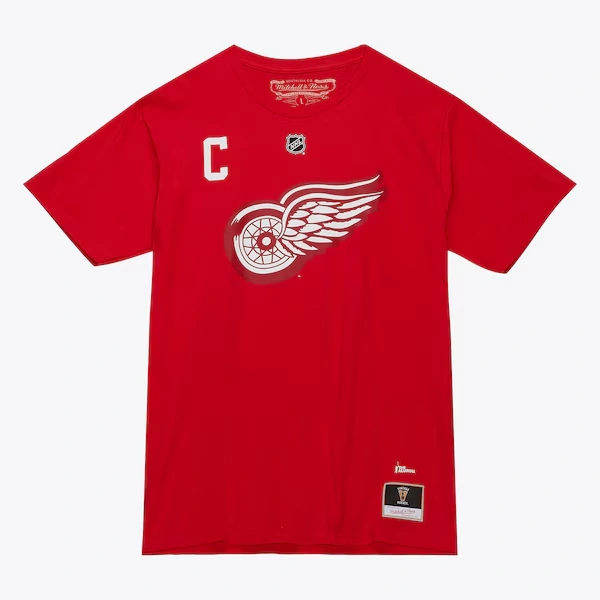 Gordie Howe Detroit Red Wings Red Name & Number T-Shirt