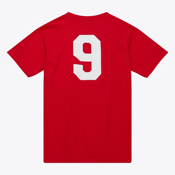 Gordie Howe Detroit Red Wings Red Name & Number T-Shirt