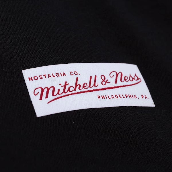 Detroit Red Wings Black Distressed Basic Logo T-Shirt