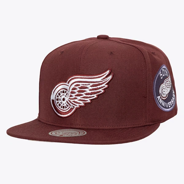 Detroit Red Wings Burgundy Fashion Snapback Hat