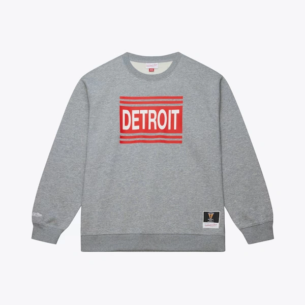 Detroit Red Wings Heather Gray Walk-Off Fleece Sweatshirt