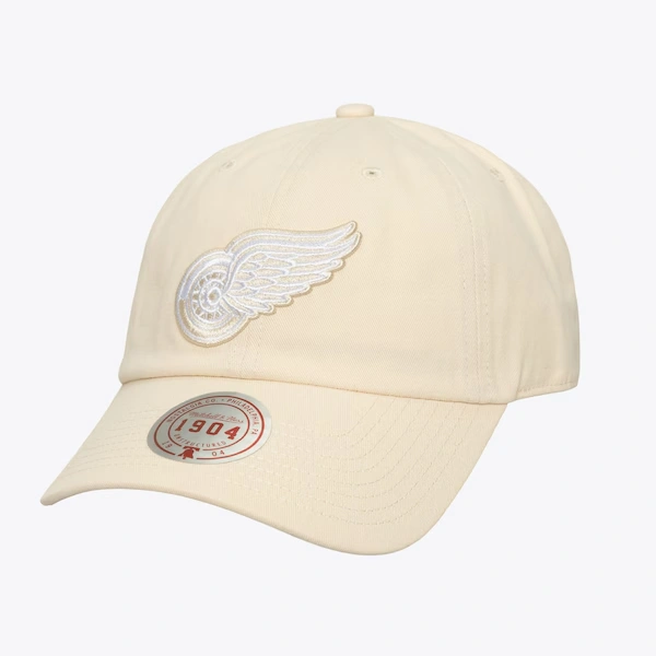 Detroit Red Wings Cream Fashion Basic Strapback Adjustable Hat