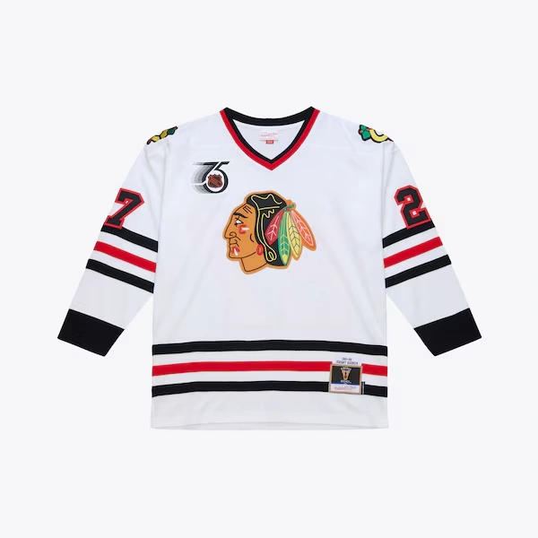 Jeremy Roenick Chicago Blackhawks White 1991-92 Power Play Jersey