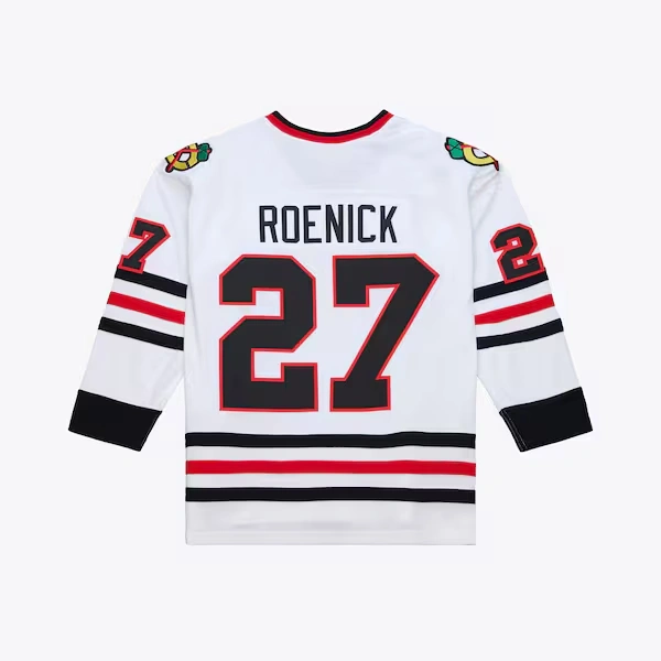 Jeremy Roenick Chicago Blackhawks White 1991-92 Power Play Jersey