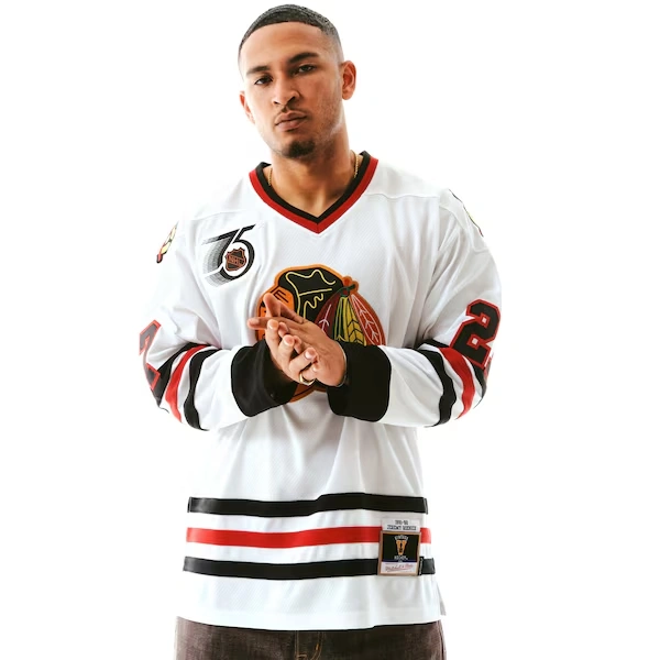 Jeremy Roenick Chicago Blackhawks White 1991-92 Power Play Jersey