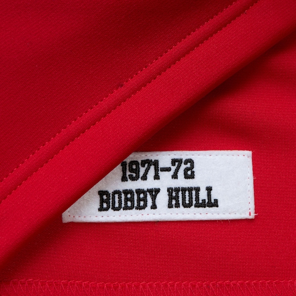 Bobby Hull Chicago Blackhawks 1971 Red Warm Up Full-Zip Jacket