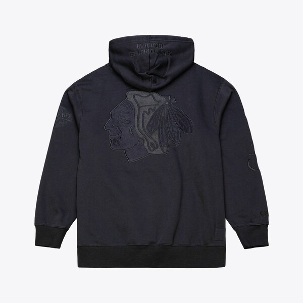 Chicago Blackhawks Black Phantom Fleece Hoodie