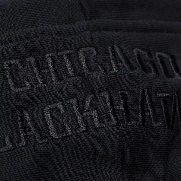 Chicago Blackhawks Black Phantom Fleece Hoodie