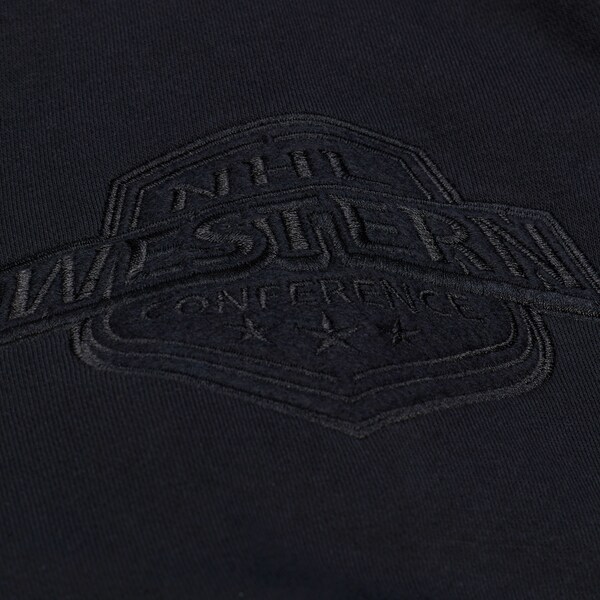 Chicago Blackhawks Black Phantom Fleece Hoodie