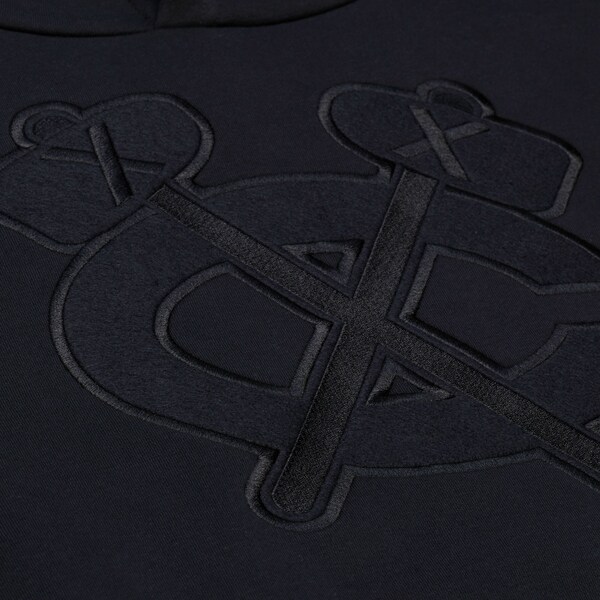 Chicago Blackhawks Black Phantom Fleece Hoodie