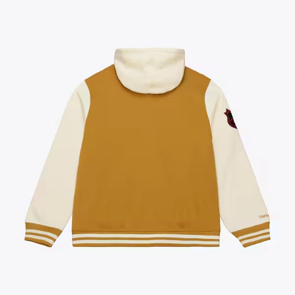 Chicago Blackhawks Brown/Cream Dusted Fleece Full-Snap Jacket 3 Chicago Blackhawks Brown/Cream Dusted Fleece Full-Snap Jacket