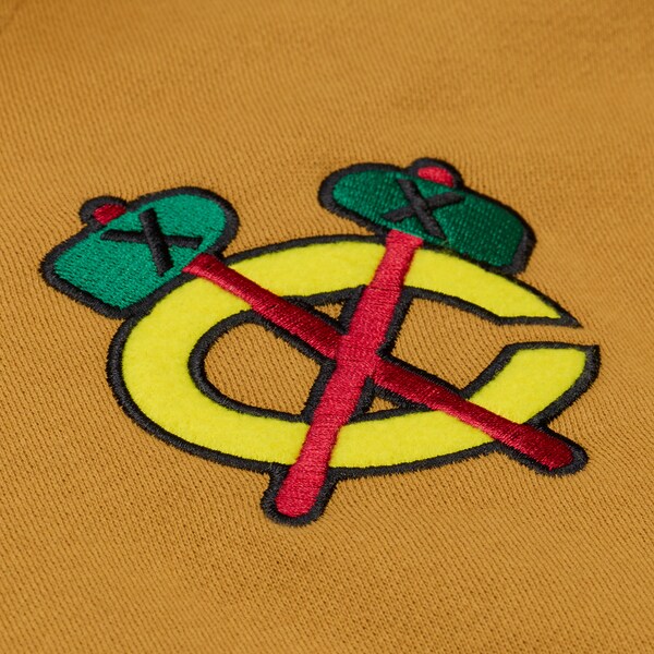 Chicago Blackhawks Brown/Cream Dusted Fleece Full-Snap Jacket 4 Chicago Blackhawks Brown/Cream Dusted Fleece Full-Snap Jacket