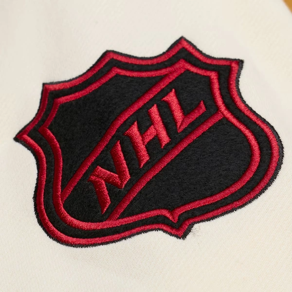 Chicago Blackhawks Brown/Cream Dusted Fleece Full-Snap Jacket 6 Chicago Blackhawks Brown/Cream Dusted Fleece Full-Snap Jacket