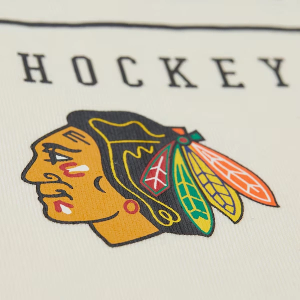 Chicago Blackhawks Cream Walk-Off Fleece Hoodie