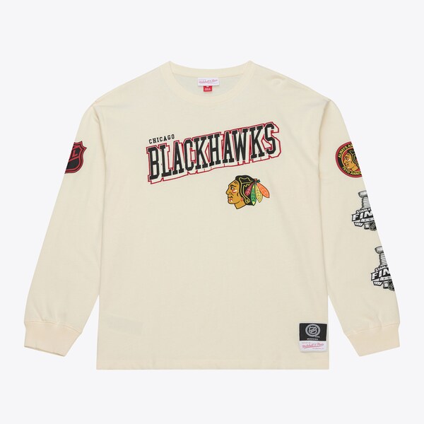 Chicago Blackhawks Cream Dusted Training Camp Long Sleeve T-Shirt