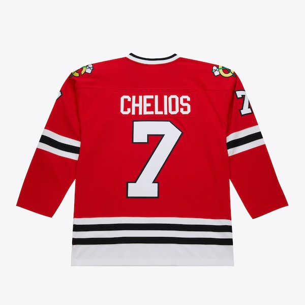 Chris Chelios Chicago Blackhawks 1991-92 Red Power Play Player Jersey