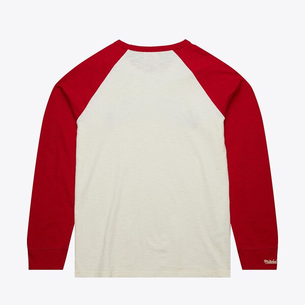 Chicago Blackhawks Cream Legendary Slub Raglan Long Sleeve T-Shirt