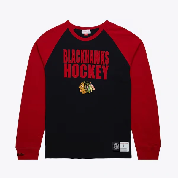 Chicago Blackhawks Black Legendary Slub Long Sleeve T-Shirt