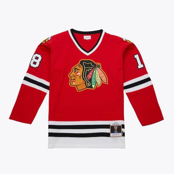 Denis Savard Chicago Blackhawks 1980-81 Scarlet Power Play Player Jersey