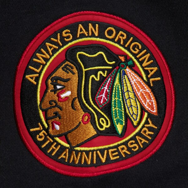 Chicago Blackhawks Heather Gray Allover 4.0 Fleece Pullover Sweatshirt