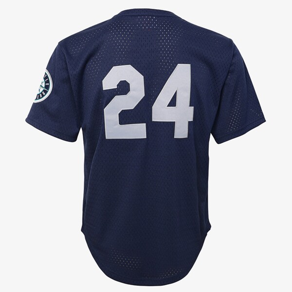 Youth Ken Griffey Jr. Navy Seattle Mariners 1995 Cooperstown Collection Authentic Batting Practice Jersey 3 Youth Ken Griffey Jr. Navy Seattle Mariners 1995 Cooperstown Collection Authentic Batting Practice Jersey
